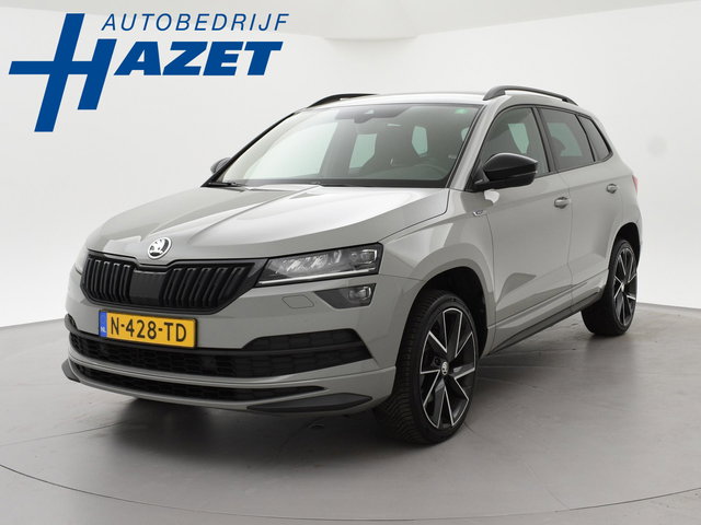 Škoda Karoq - 1.5 TSI ACT 150 PK DSG SPORTLINE + CANTON AUDIO | STEEL GREY | CAMERA | 19 INCH | VIRTUAL | SFEER