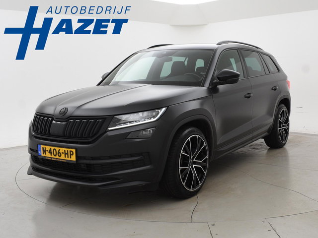 Škoda Kodiaq - 1.5 TSI 150 PK DSG AUT. 7-PERS SPORTLINE *MAT ZWART* + ADAPTIVE CRUISE | VIRTUAL COCKPIT | CAMERA | 20 INCH