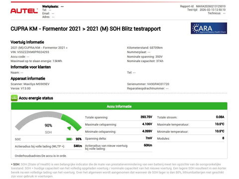 CUPRA Formentor 1.4 eHybrid VZ | SOH 90% | 245pk | Adaptive cruise | Stuurverwarming | Carplay | Sfeerverlichting | Camera | Sportstoelen | Full LED | Half leder | Navigatie | Keyless | PHEV | Plug In