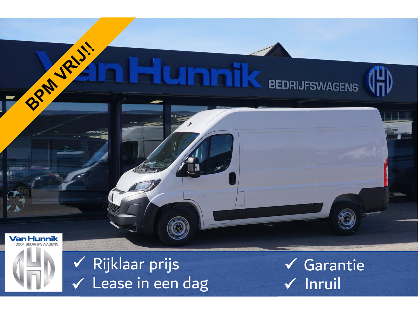 Citroën Jumper 35 2.2 140PK L2H2 BPM VRIJ!! 10" Navi, Clima, Camera, 270º Deur!! NR. J327*