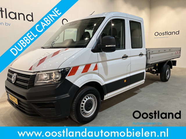 Volkswagen Crafter - 35 2.0 TDI L4 DC Dubbel Cabine RWD 140 PK Open Laadbak / Euro 6 / Trekhaak 3.000 KG / Airco / Camera / CarPlay / Navigatie