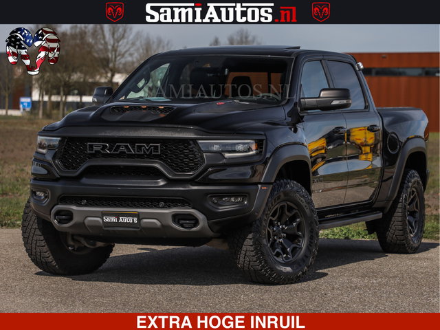 Dodge Ram Pick-Up - TRX HELLCAT | 6.2 V8 712PK SUPERCHARGER | FULLY LOADED | CARBON | BLACK ON BLACK | CREW CAB | DUBBELE CABINE | 5 PERSOONS |