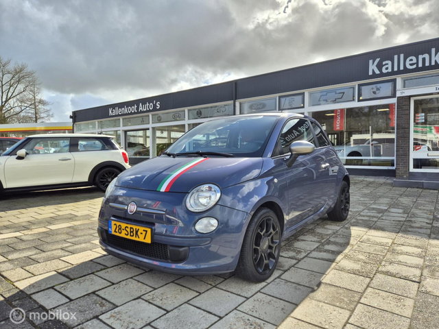Fiat 500 - 0.9 TwinAir Blackjack, Leer, Airco, 16 inch, NAP!