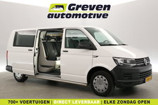 Volkswagen Transporter - 2.0 TDI L2H1 | 62dKM | DC | 6 Zits | Airco | Trekhaak | Elektrpakket