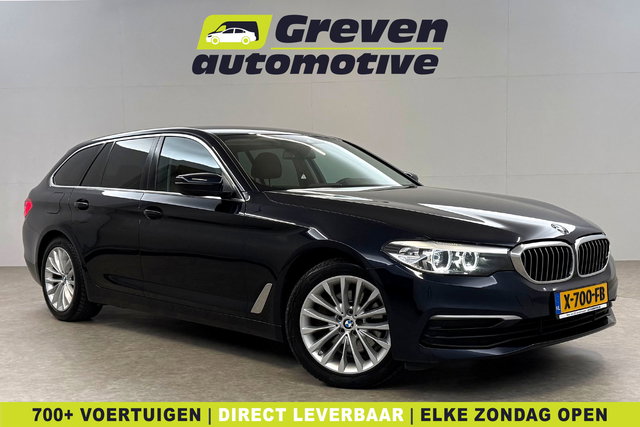 BMW 5 Serie - Touring 520d Executive | Virtual | Clima | Cruise | Navi | LED | Trekhaak | Leder | Parkeersens.
