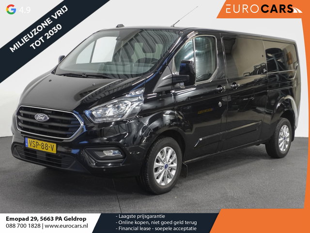 Ford Transit Custom - 300 2.0 TDCI L2H1 Limited Dubbele cabine Automaat Navigatie Airco 2 Schuifdeuren Trekhaak Carplay