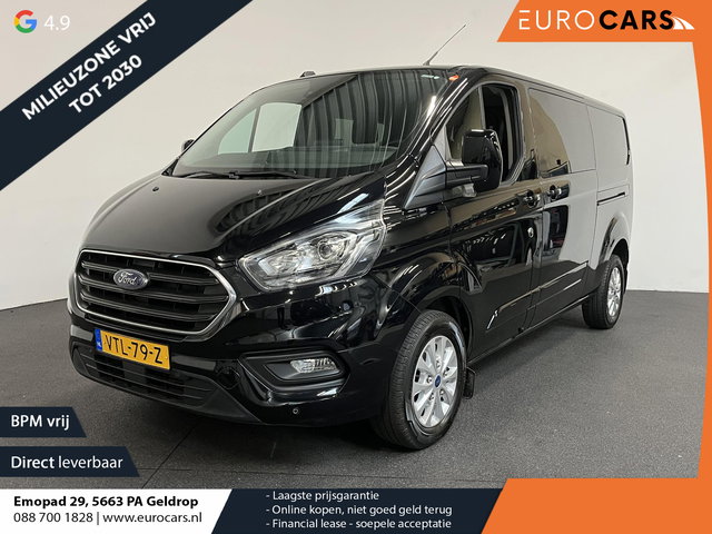 Ford Transit Custom - 300 2.0 TDCI L2H1 Limited Dubbele cabine Navi| Airco| 2 Schuifdeuren | Trekhaak| PDC| Carplay| DAB|