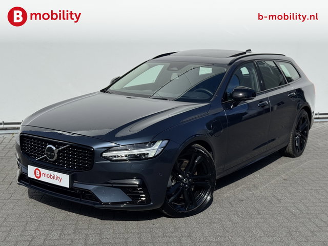Volvo V90 - 2.0 T8 Plug-in hybrid AWD Ultra Dark Trekhaak 2100kg Panoramadak | Head-Up | Bowers&Wilkins | 360 Camera | Stoelventilatie/Verwarming