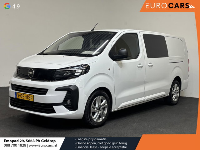 Opel Vivaro - 2.0 Diesel 180 S&S L3 Automaat Dubbele Cabine 2 schuifdeuren Android Auto/Apple CarPlay Navigatie Keyless Entry&Start Climate Control Camera Cruise Control Houten afwerking laadruimte Trekhaak lichtmetalen velgen