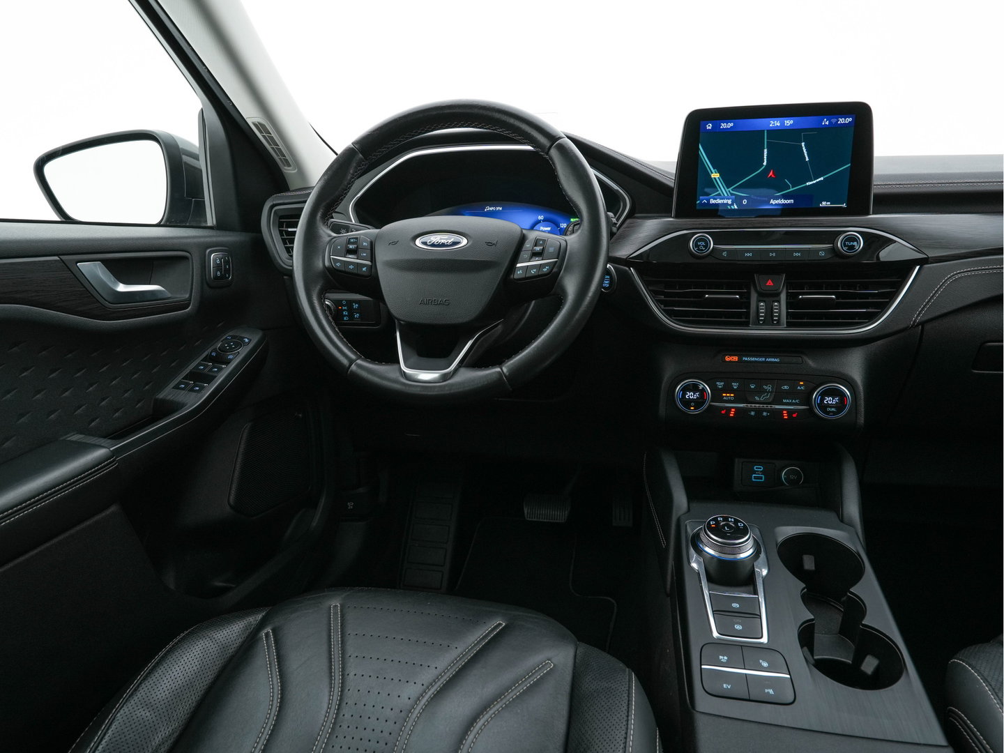 Ford Kuga 2.5 PHEV Vignale (Plug-In) (INCL-BTW) Aut. *HEAD-UP | LEATHER | DIGI-COCKPIT | FULL-LED | KEYLESS | DAB | CARPLAY | NAVI-FULLMAP | MEMORY-PACK | HEATED-COMFORTSEATS | PRIVACYGLASS | TOWBAR | 18''ALU*