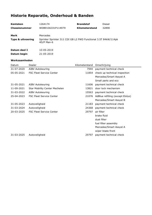 Mercedes-Benz Sprinter 311 2.2 CDI L2H1 Functional / AIRCO / CAMERA / 3 ZITS / DEALER ONDERHOUDEN / NAVI