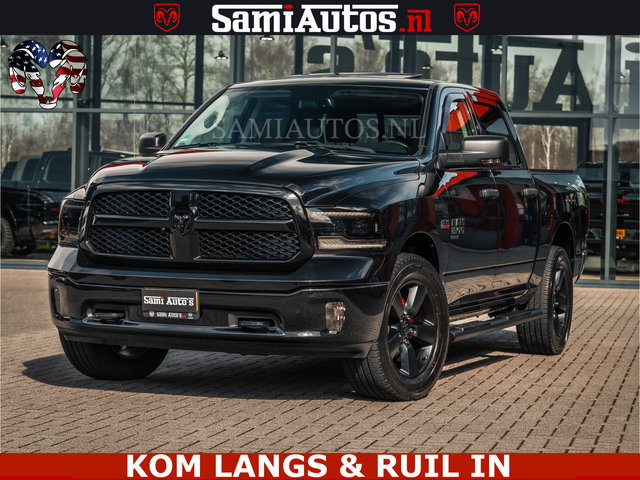 Dodge Ram Pick-Up - BLACK OPS | 5.7 HEMI V8 402PK | MORIMOTO LED | Eerste Eigenaar | Diamond Black | Comfortabele Dubbele Cabine DC met Royale 5 Zitplaatsen |
