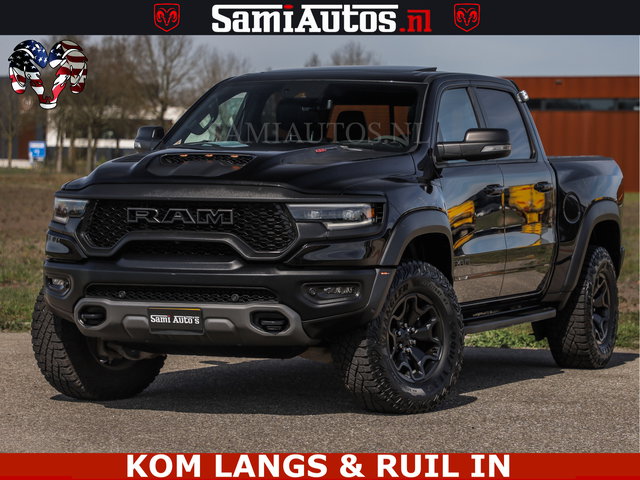 Dodge Ram Pick-Up - TRX HELLCAT | 6.2 V8 712PK SUPERCHARGER | FULLY LOADED | CARBON | BLACK ON BLACK | CREW CAB | DUBBELE CABINE | 5 PERSOONS |