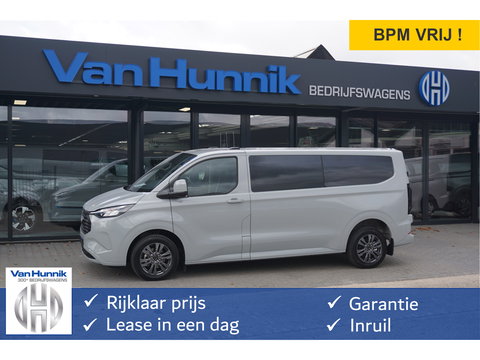 Ford Transit Custom 320L 2.5 PHEV 233PK Dubbel Cabine Limited PRIJS INCL. BPM !! 13" Navi, Adap. Cruise, Camera, 17" LM, Trekhaak!! NR. HYBDCG
