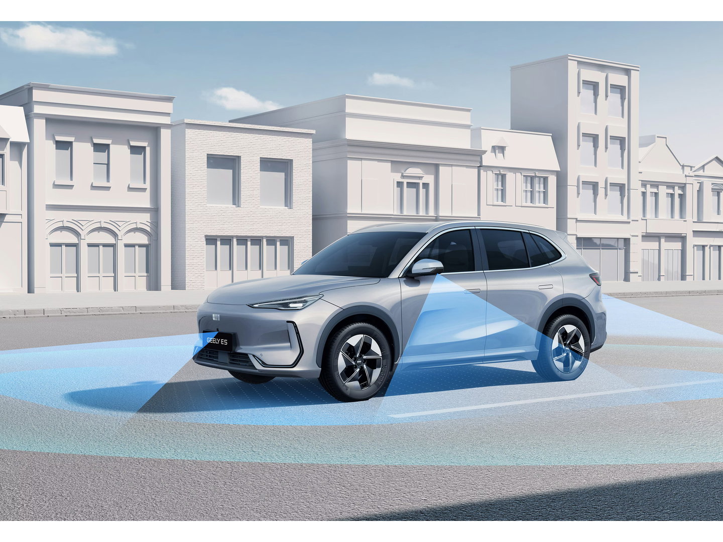 GEELY E5 Max+ 68 kWh | 19'' | Flyme Premium (16 speakers) | Massage+Ventilatie | Pano | Elek. Klep | Stuur-Stoelverw. | 450 WLTP