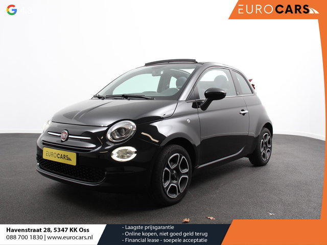 Fiat 500C - 1.0 Hybrid Club Cabrio Airco LED Parkeersensoren achter Cruise control Radio Apple Carplay/ Android Auto