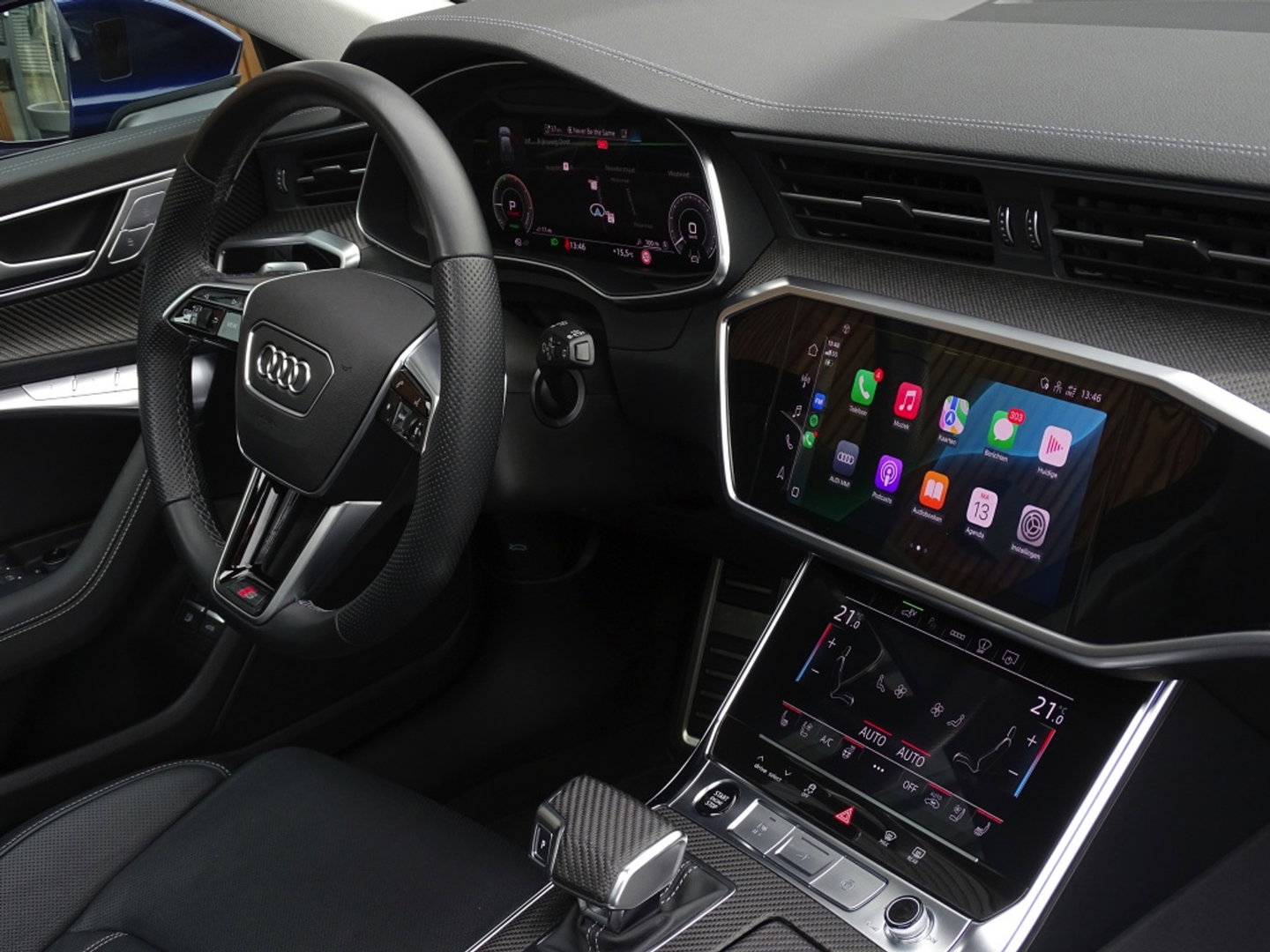 Audi A6 Avant 55 TFSIe 367PK Quattro / S6 Edit / Pano / Matrix / 360° / carbon