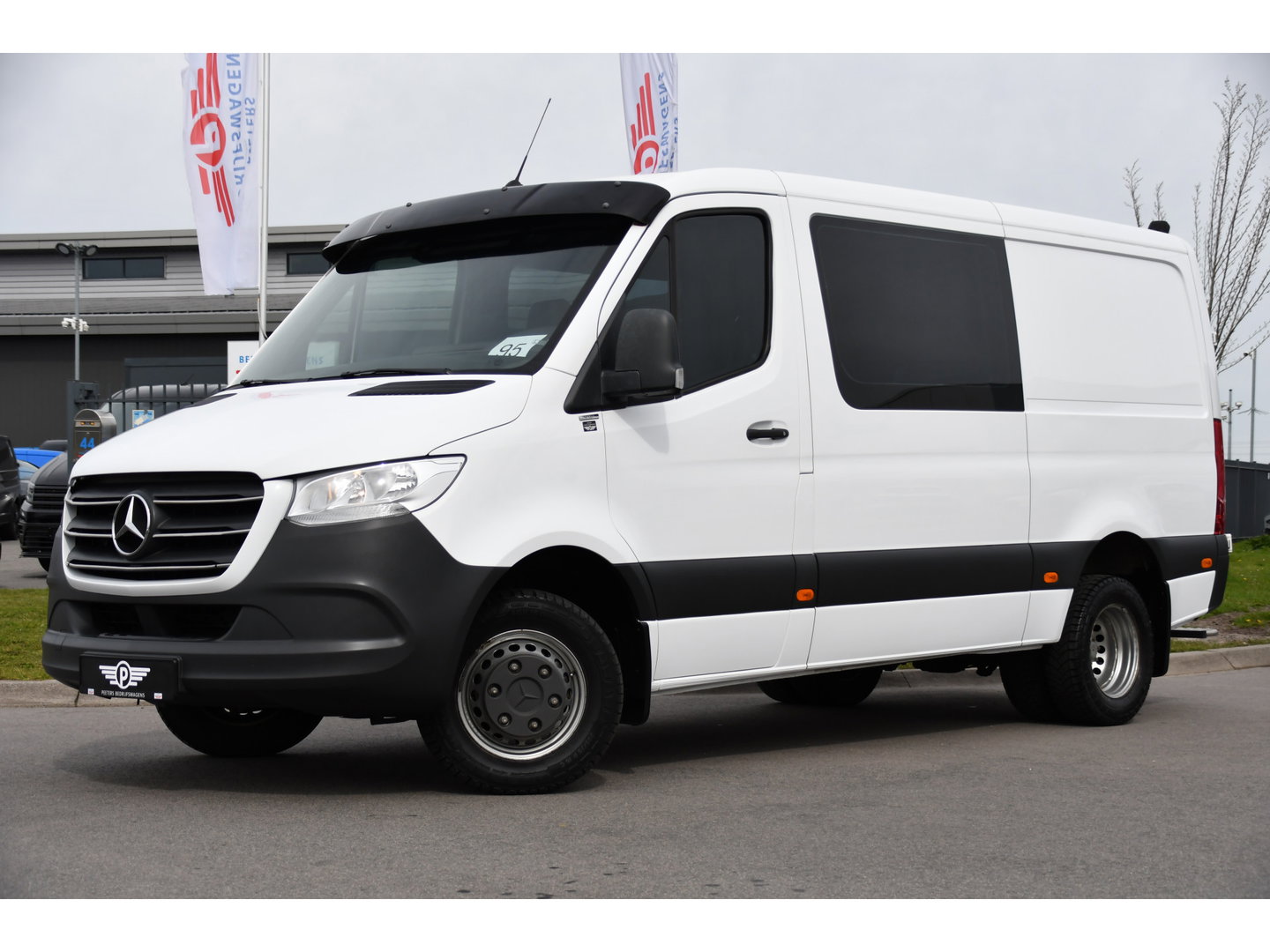 Mercedes-Benz Sprinter 516 2.2 CDI L2H1 DC PB Edition N1! Camera, Cruise, Carplay, 3500kg Trekhaak, Stoelverwarming, 164pk, geveerde stoel, Uniek!