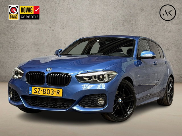 BMW 1 Serie - 118i M Sport High Executive Automaat (GROOT NAVI, M PAKKET, VIRTUAL COCKPIT, LEDER, STOELVERWARMING, SPORTSTOELEN, GETINT GLAS, PARKEERSENSOREN, NIEUWE APK, NIEUWSTAAT)