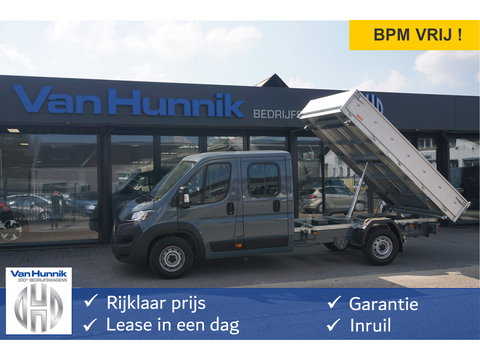 Fiat Ducato 35 Maxi DOKA 180PK 3-Zijdige Kipper AUT 10" Scherm, Navi, Climate, Camera!! NR. K01*