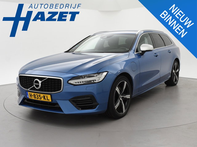 Volvo V90 - 2.0 T8 AWD 390 PK R-DESIGN + BOWERS & WILKINS | HEAD-UP | ELEK. TREKHAAK | INSCRIPTION BURSTING BLUE METALLIC