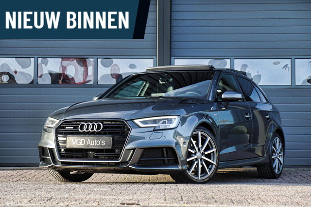 Audi A3 - Sportback 2.0 TFSI Quattro 3x S-Line /LED/PANODAK/VIRTUAL/CAMERA/CARPLAY/KEYLESS/STOELVERW.!