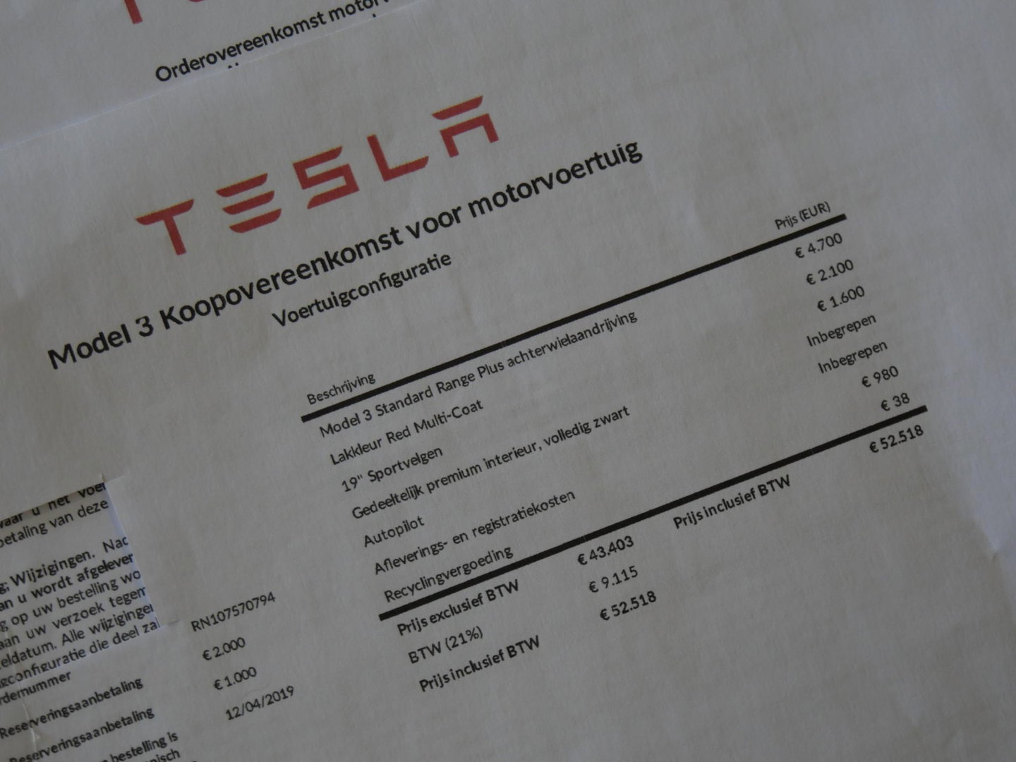 Tesla Model 3 60kWh STANDARD PLUS RDW/ 19INCH/ 1STE EIGENAAR/ 4 NIEUWE BANDEN
