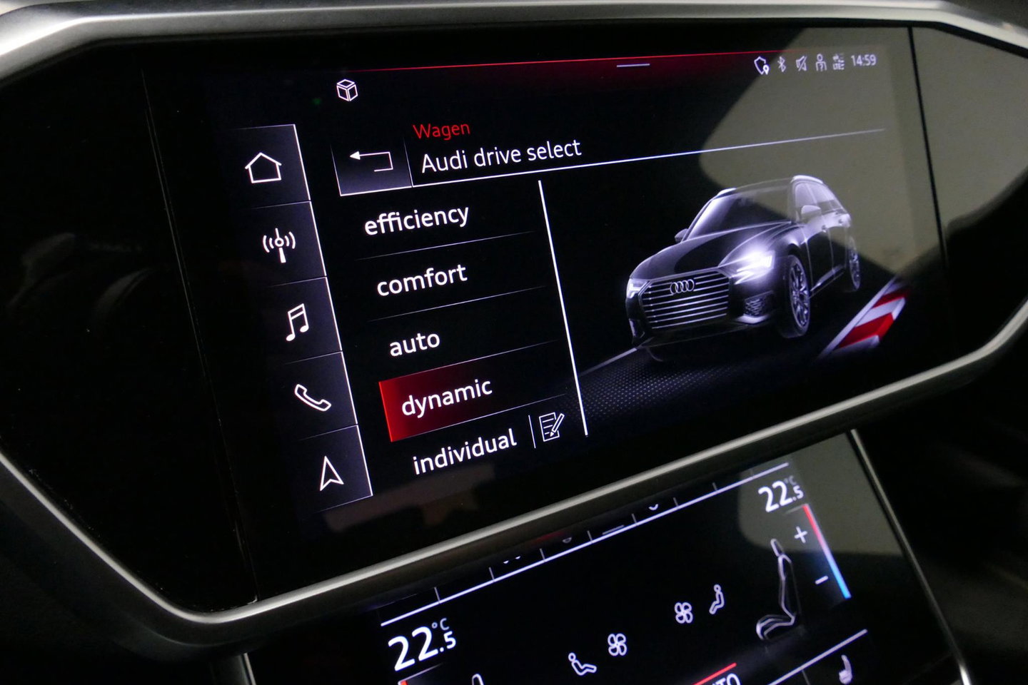 Audi A6 Avant 55 TFSI e quattro S Competition / RS6 Look / S Line / Maxton Design Bodykit V.2 / Panoramadak / Matrix LED / Stoelverwarming voor + achter / Apple Carplay - Android Auto / 21'' Vossen Look / Achteruitrijcamera / Dodehoek detectie / Audi Sound System