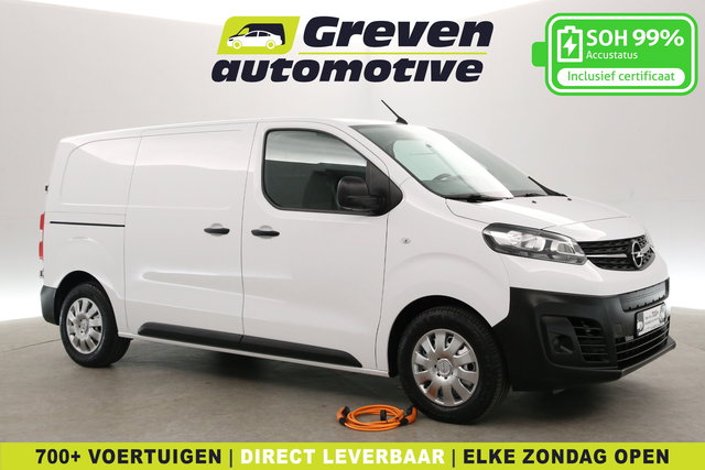 Opel Vivaro-e - 75 kWh L2H1 | Snelladen | SOH 99% | Airco | Cruise | Carplay | 3 Zits | Parkeersens.