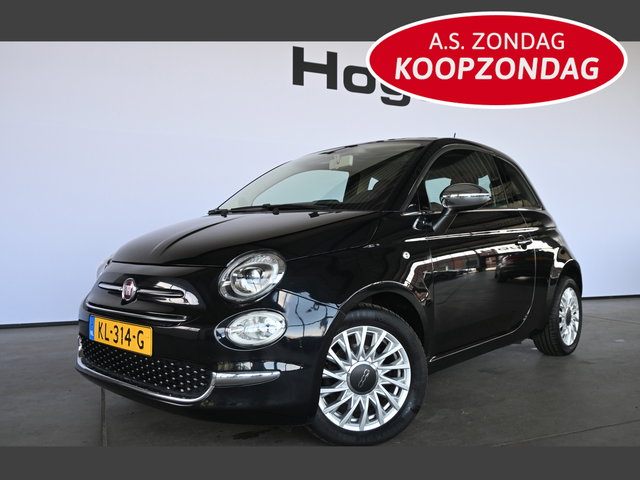 Fiat 500 - 0.9 TwinAir Turbo Lounge Airco Navigatie Leder Lichtmetaal Panoramadak Xenon Goed onderhouden! Inruil Mogelijk!