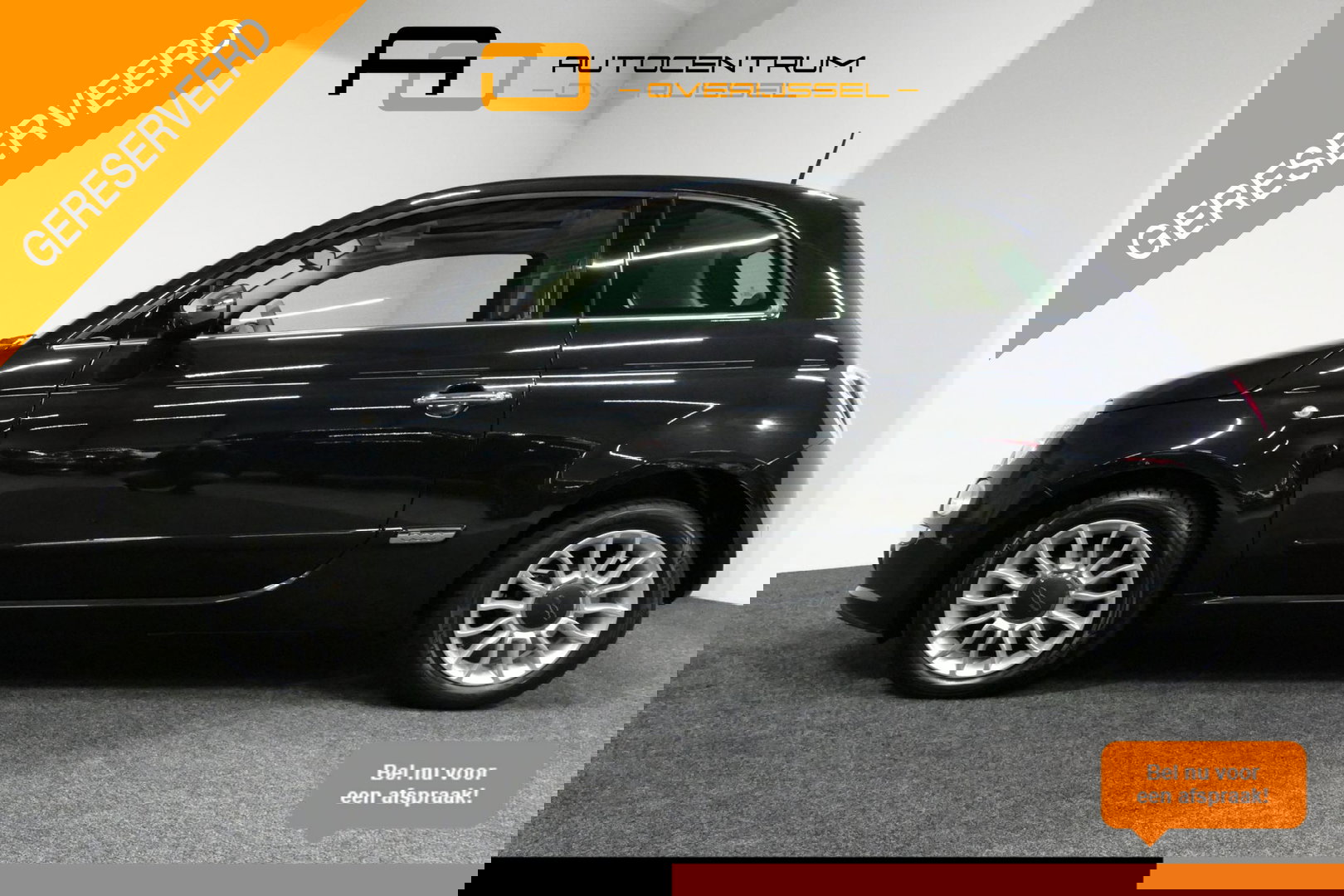 Fiat 500 0.9 TwinAir Turbo Lounge / Orig. Nederlands/ 2e eigenaar / Panoramadak / Climatronic / Parkeersensoren achter / 15'' LMV / Mistlampen / Chroom pakket / Radio / Elektr. bedienbare ramen / Leder stuurwiel