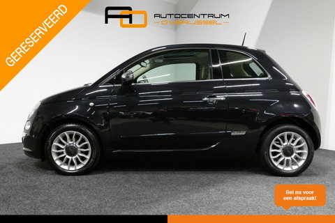 Fiat 500 0.9 TwinAir Turbo Lounge / Orig. Nederlands/ 2e eigenaar / Panoramadak / Climatronic / Parkeersensoren achter / 15'' LMV / Mistlampen / Chroom pakket / Radio / Elektr. bedienbare ramen / Leder stuurwiel