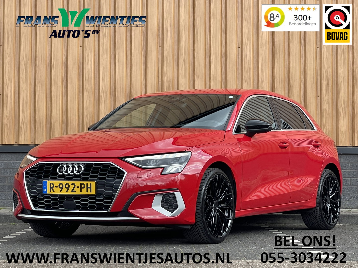Audi A3 Sportback 30 TFSI Advanced edition | Draadloze Apple Carplay | DAB | Virtuele Cockpit | Zwarte Hemel | Origineel Nederlands | Lane Assist | Start & stop |