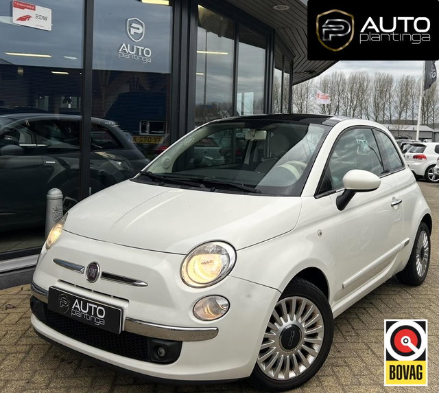 Fiat 500 - 0.9 TwinAir Lounge 86PK | Airco | Panoramadak | 2026 Onderhoudsbeurt met Nieuwe Distributie Ketting en Waterpomp | Elektrische Ramen en Spiegels |