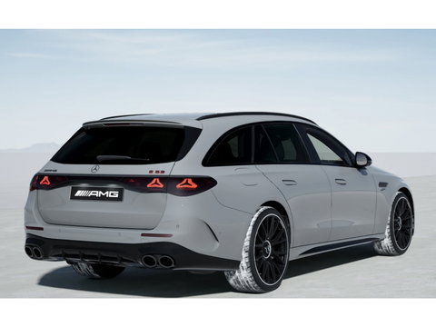 Mercedes-Benz E-Klasse Estate E53 AMG 612pk 4MATIC+ Panoramadak *BTW* Burmester 4d Massage Superscreen Stoelkoeling Trekhaak BOMVOL!! Alpin grau