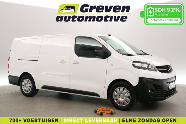 Opel Vivaro-e - 75 kWh L3H1 | Snelladen | SOH 92% | Clima | Camera | Cruise | 3 Zits | Carplay | 2xSchuifdeur