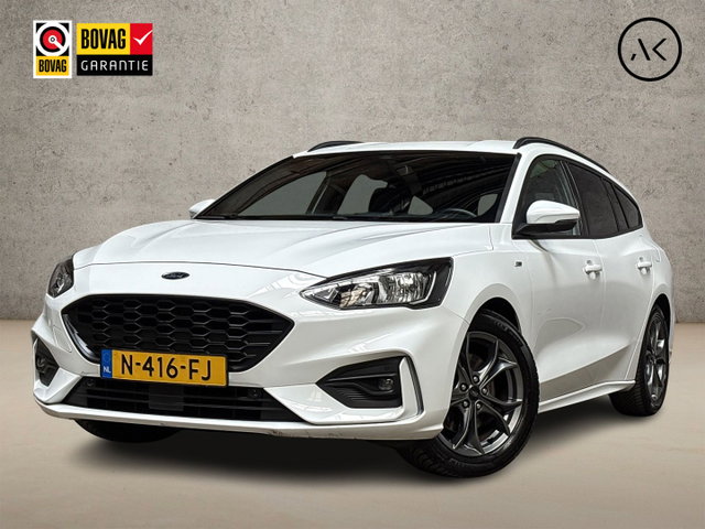 Ford Focus - Wagon 1.0 EcoBoost ST-Line Automaat (APPLE CARPLAY, GROOT NAVI, WINTER PACK, STUUR/STOELVERWARMING, GETINT GLAS, SPORTSTOELEN, PARKEERSENSOREN, KEYLESS, CRUISE, NIEUWSTAAT)
