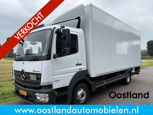 Mercedes-Benz Atego - 821 BL Euro6 Automaat Bakwagen / 3 zitplaatsen / Laadklep / Automaat / Cruise / Airco / 10.800 KM !!