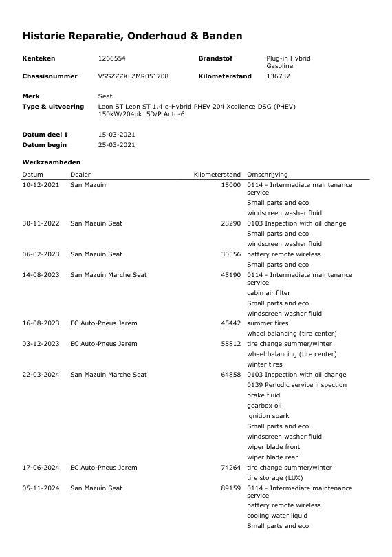 SEAT Leon Sportstourer 1.4 TSI eHybrid PHEV FR Business Intense EXCELLENCE / CARPLAY / AIRCO / CAMERA / DEALER ONDERHOUDEN