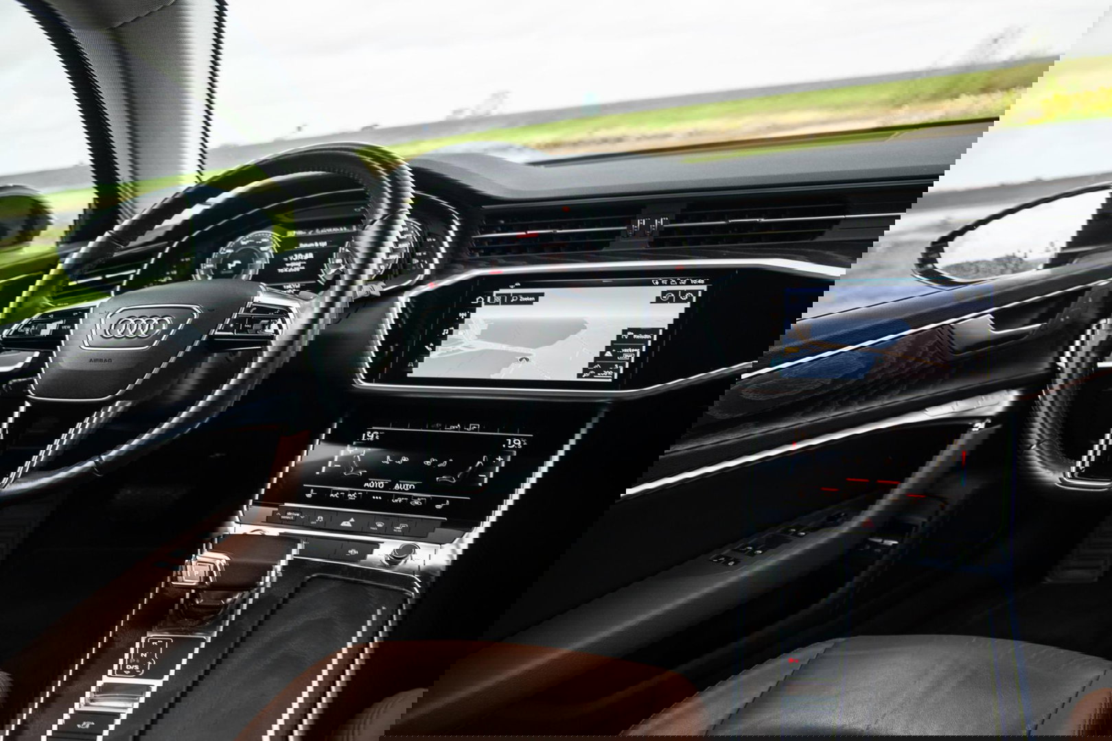 Audi A6 Avant 50 TFSI e quattro Advanced edition BRUIN LEER / CARPLAY / BTW AUTO / KEYLESS / DEALER ONDERHOUDEN