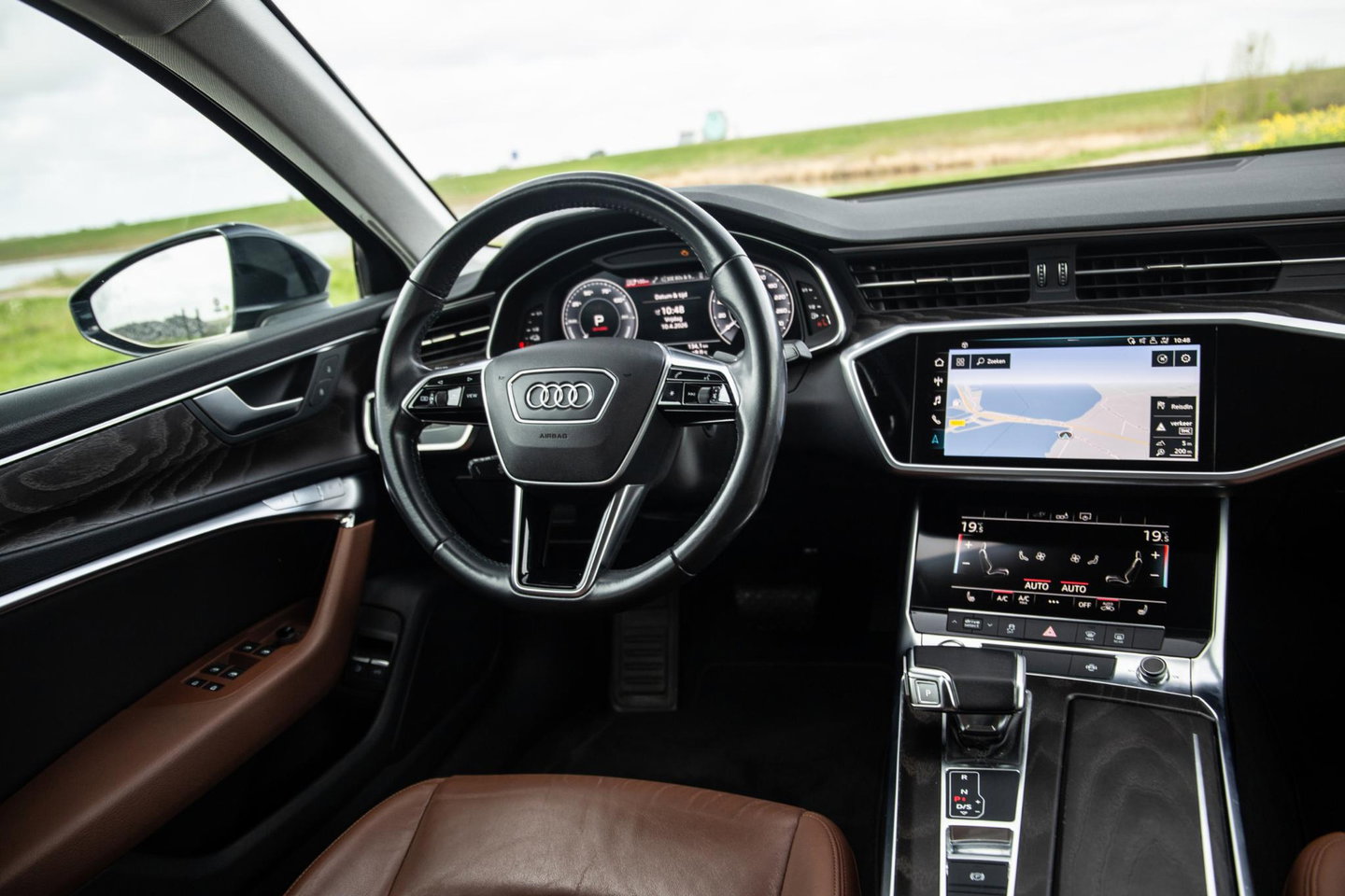 Audi A6 Avant 50 TFSI e quattro Advanced edition BRUIN LEER / CARPLAY / BTW AUTO / KEYLESS / DEALER ONDERHOUDEN