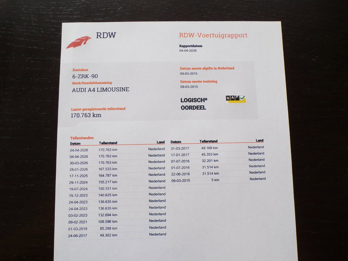 Audi A4 Limousine 1.8 TFSI Advance "Origineel NL!" 1e eigenaar! Xenon-LED Navigatie Bluetooth Parkeersensoren Cruise-control