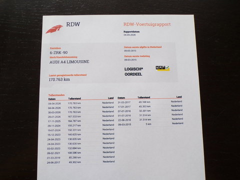 Audi A4 Limousine 1.8 TFSI Advance "Origineel NL!" 1e eigenaar! Xenon-LED Navigatie Bluetooth Parkeersensoren Cruise-control