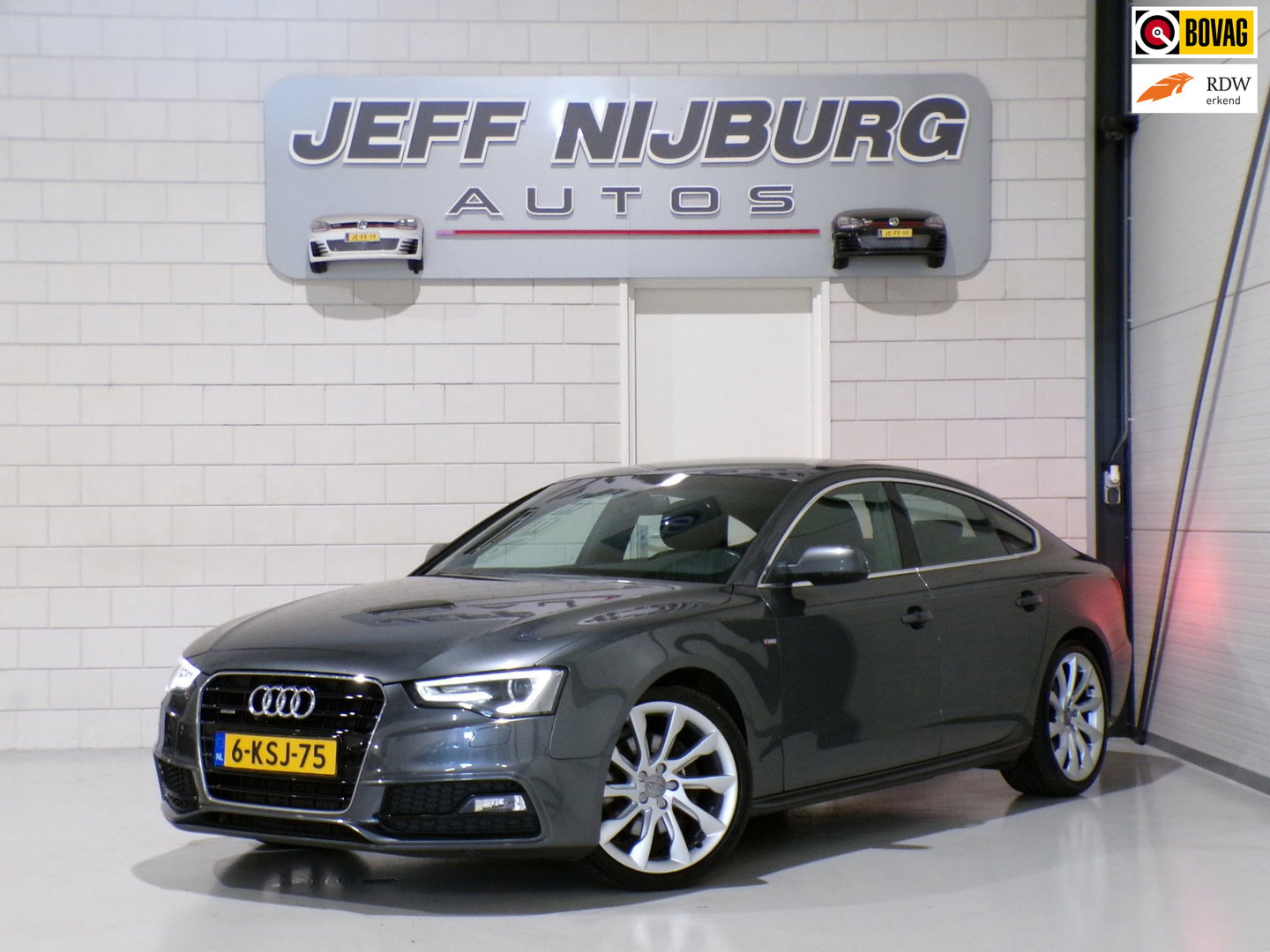 Audi A5 Sportback 2.0 TFSI Quattro 2X S-Line "Origineel NL!" Automaat! Xenon-LED Leer 19"Velgen Navigatie Bluetooth Parkeersenoren
