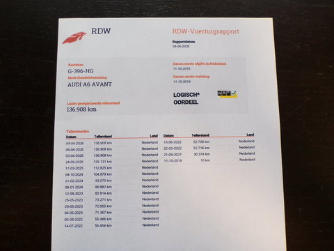 Audi A6 Avant 45 TFSI Sport S line Edition "Origineel NL!" Automaat! 2x S-Line Leer Apple-Carplay Virtual Stoelverwarming Memory