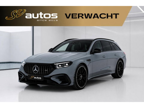 Mercedes-Benz E-Klasse Estate E53 AMG 612pk 4MATIC+ Panoramadak *BTW* Burmester 4d Massage Superscreen Stoelkoeling Trekhaak BOMVOL!! Alpin grau