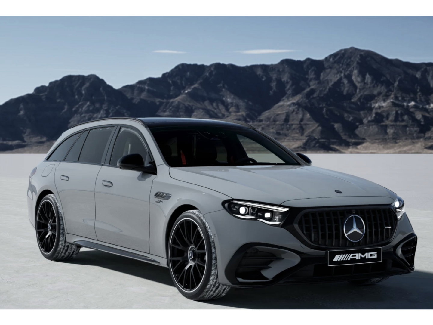 Mercedes-Benz E-Klasse Estate E53 AMG 612pk 4MATIC+ Panoramadak *BTW* Burmester 4d Massage Superscreen Stoelkoeling Trekhaak BOMVOL!! Alpin grau