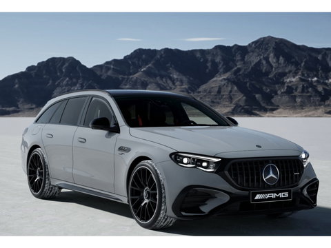 Mercedes-Benz E-Klasse Estate E53 AMG 612pk 4MATIC+ Panoramadak *BTW* Burmester 4d Massage Superscreen Stoelkoeling Trekhaak BOMVOL!! Alpin grau