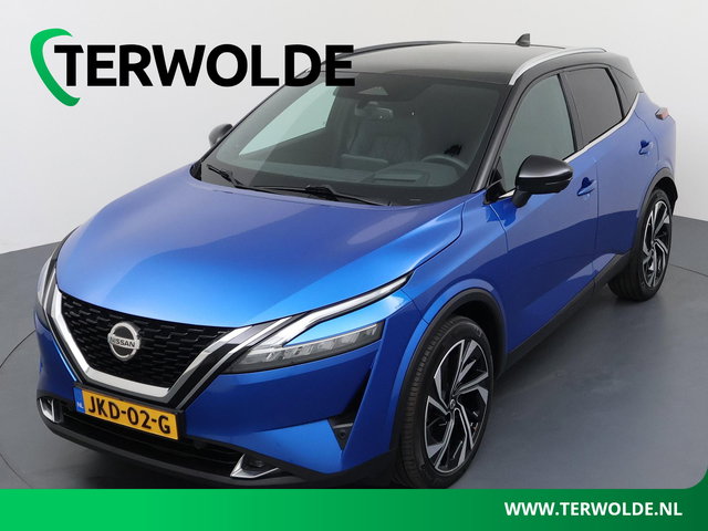 Nissan QASHQAI - 1.3 MHEV Xtronic Tekna Plus | AUTOMAAT | Panoramadak | Lederen Bekl. | BOSE Audio |