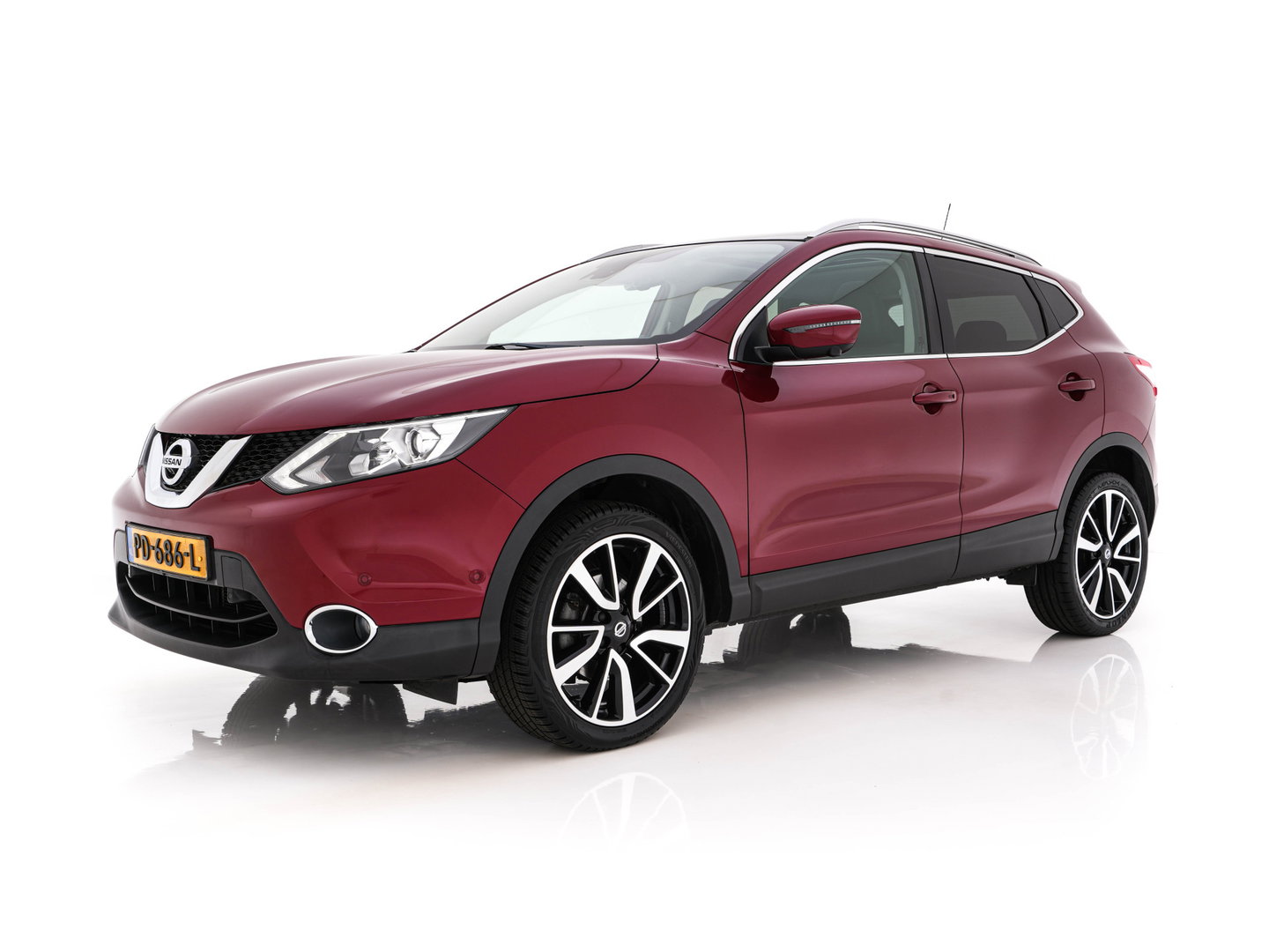 Nissan QASHQAI 1.2 Tekna *PANO | FULL-LEATHER | TOP-VIEW | BLIND-SPOT | NAVI-FULLMAP | HEATED-COMFORTSEATS | KEYLESS | DAB+ | PRIVACY-GLASS | 19''ALU*